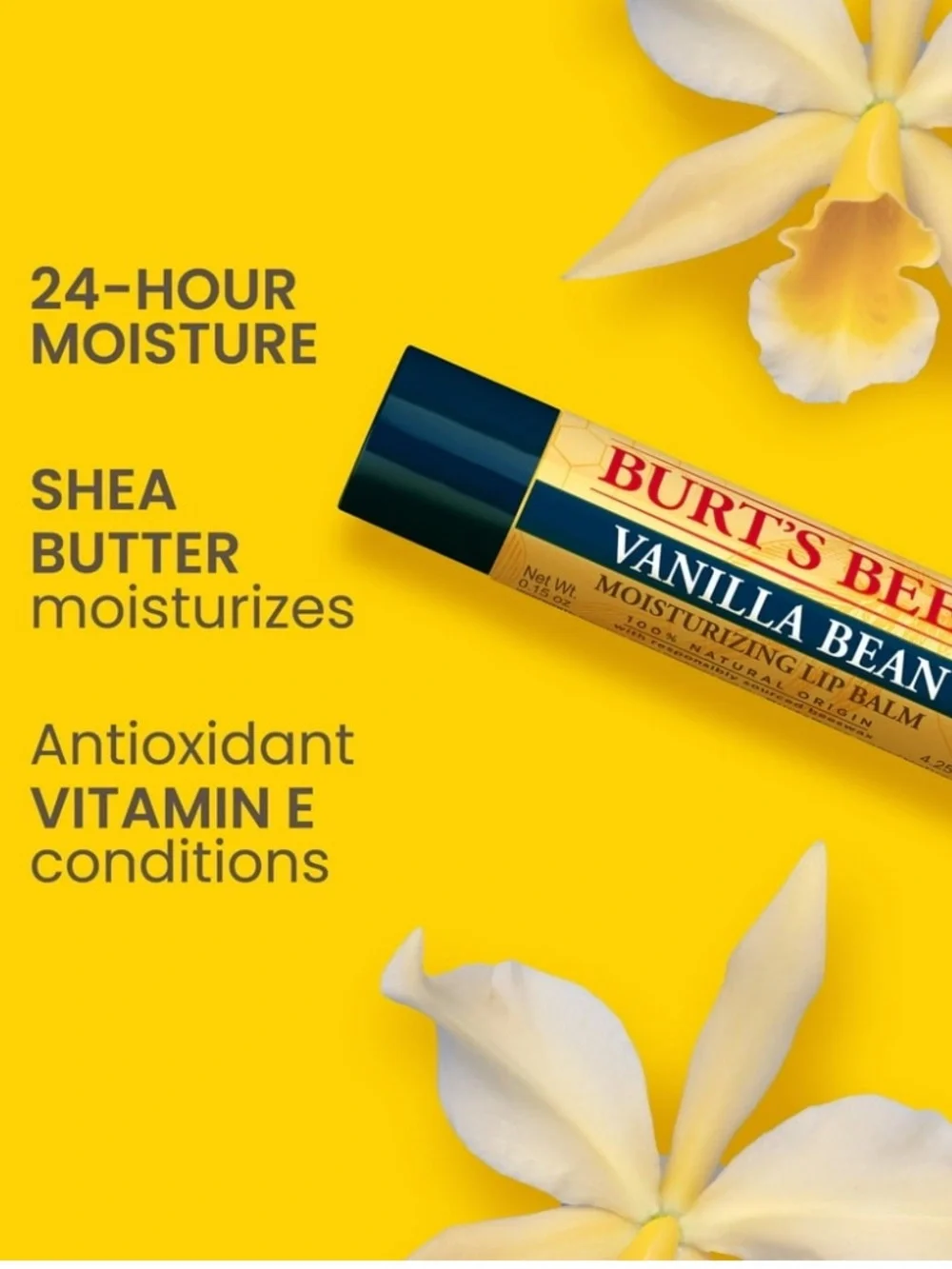 Burt's Bees Vanilla Bean  Lip Balm